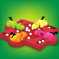 Cats Playing Hungry Hungry Hippos